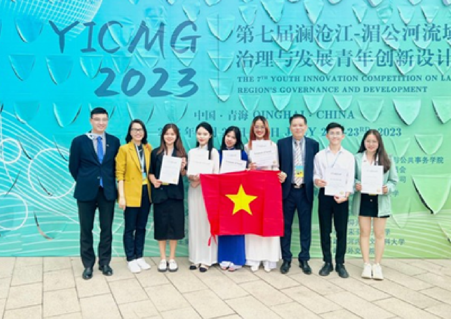 Sinh viên Trường Đại học Khoa học Xã hội và Nhân văn, Đại học Quốc gia Hà Nội 
 tham gia các giải thi đấu quốc tế tại Trung Quốc năm 2023.